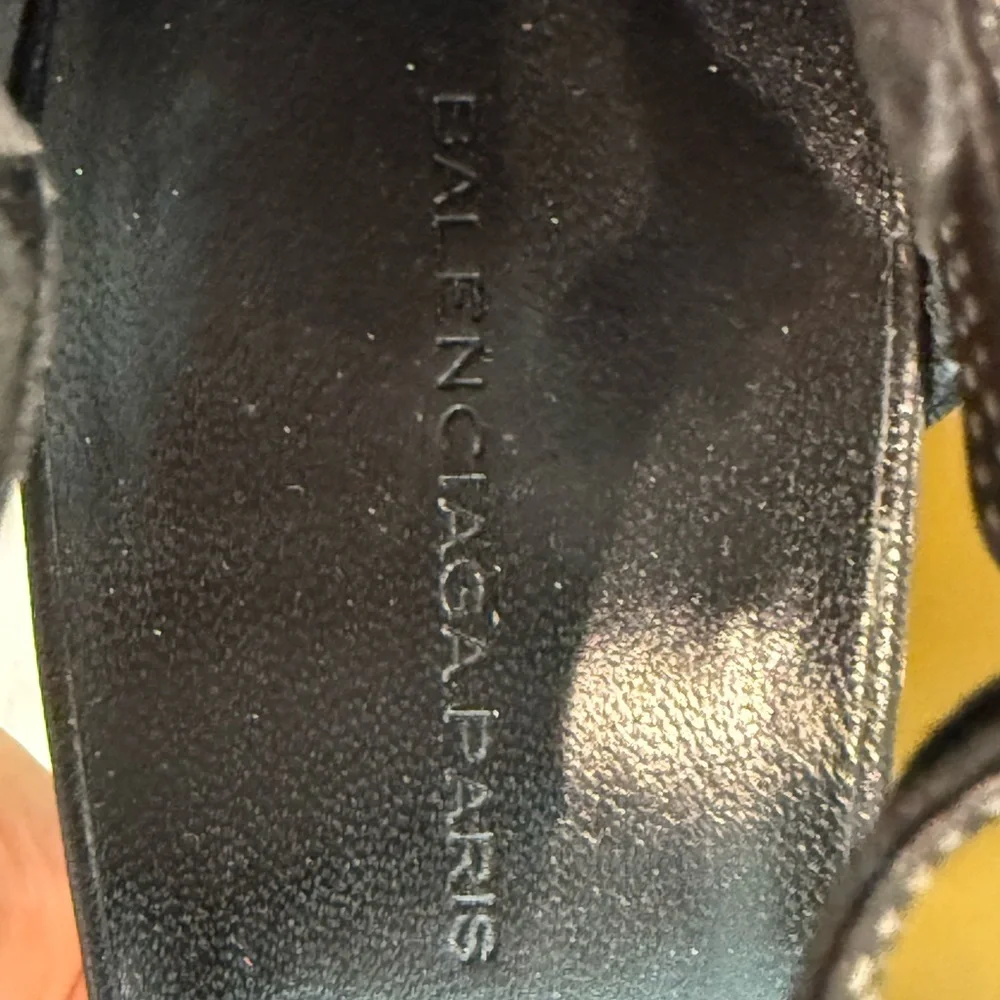 Balenciaga t strap stiletto platforms EUC